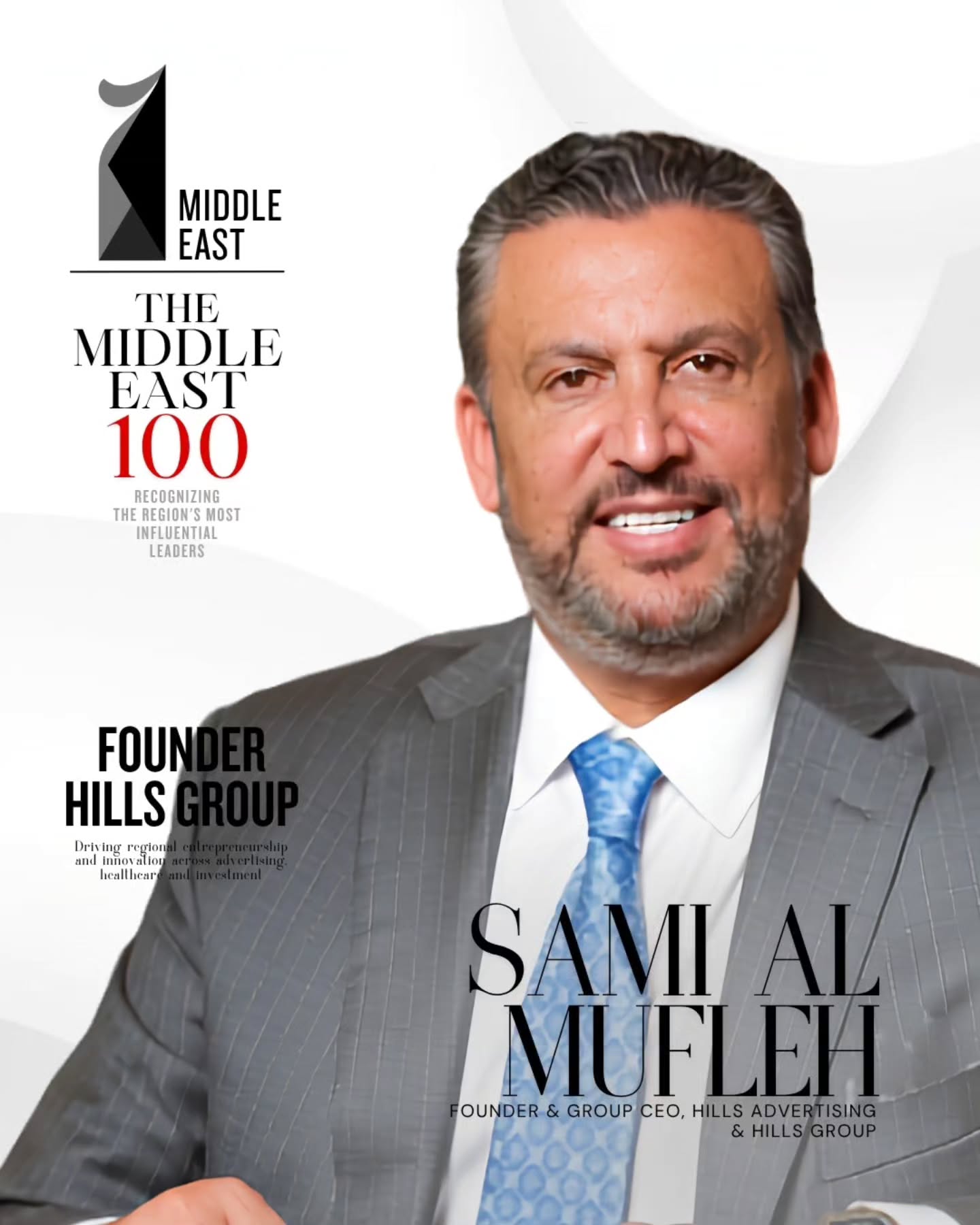 Sami Al Mufleh featured by The Middle East 100